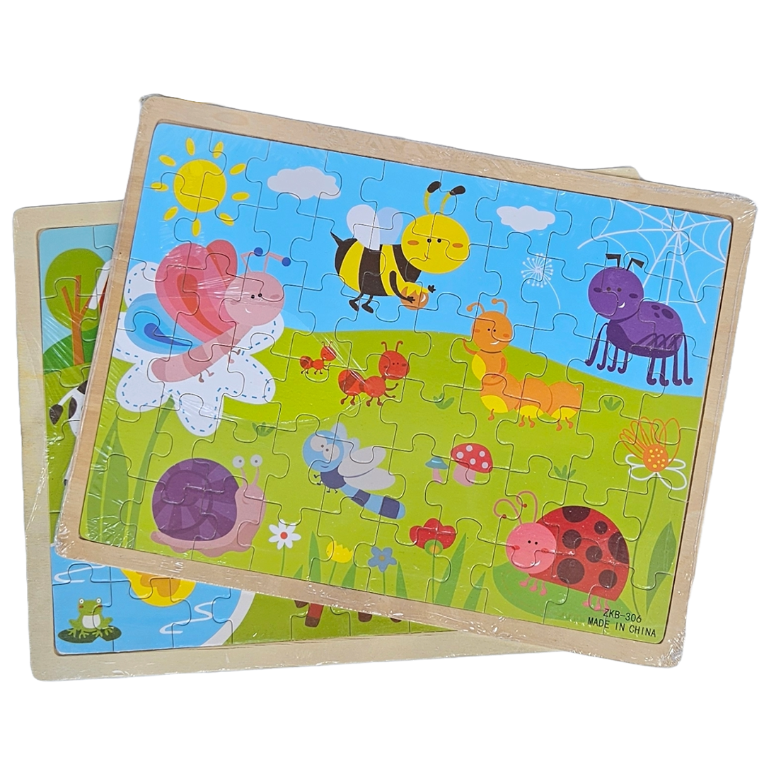 Wooden 60 piece puzzles - Learn through play - Little Explorers Toy Shop