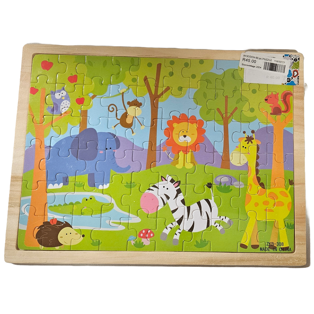 Wooden 60 piece puzzles - Learn through play - Little Explorers Toy Shop