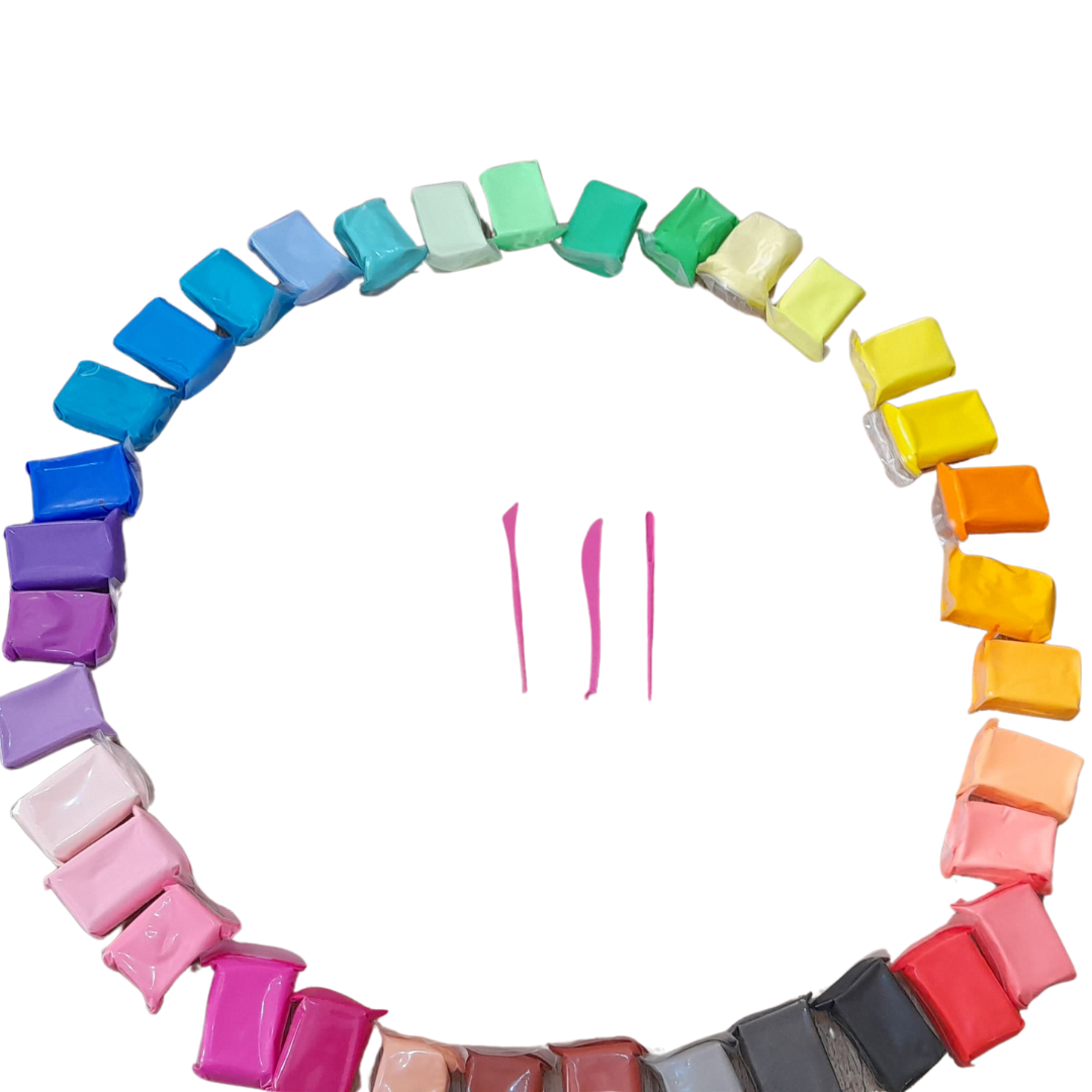 Air Dry Clay Set – 12,24 or 36 Colours with Sculpting Tools - Little Explorers Toy Shop