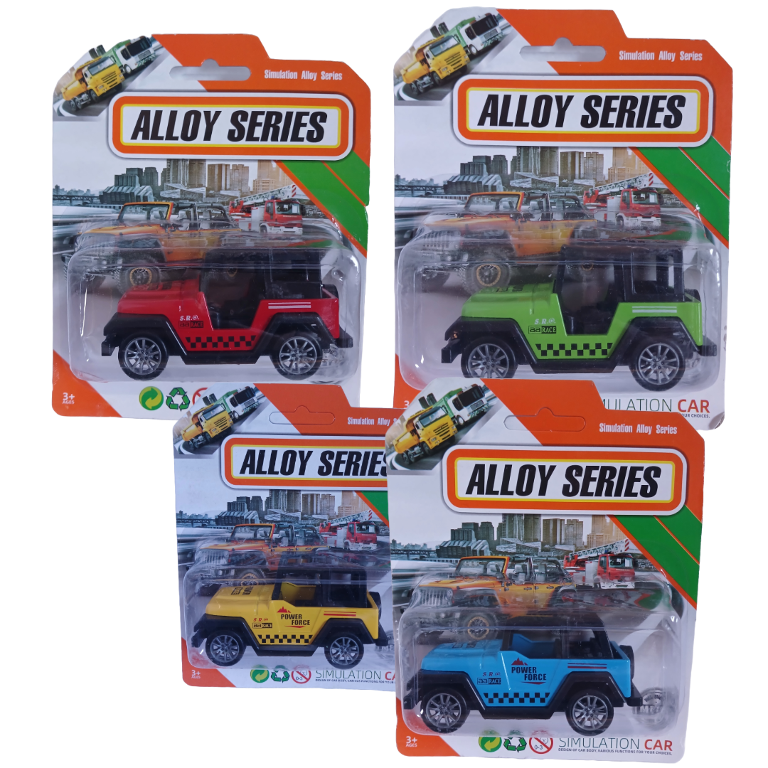 Colorful Alloy Jeep Toy – Durable & Fun for Boys 3+ (Multiple Colors) - Little Explorers Toy Shop