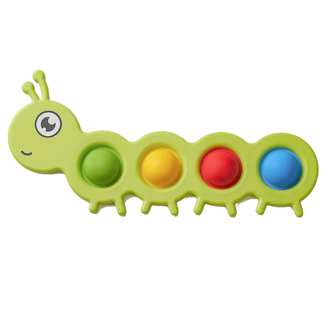 Caterpillar Pop-it Toy for Babies – Fun & Colorful Sensory Play - Little Explorers Toy Shop