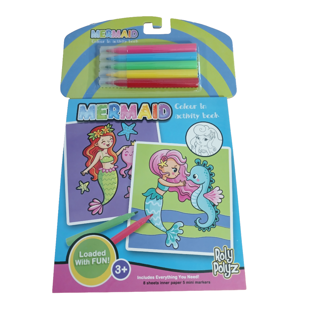 Colouring pack mermaid front