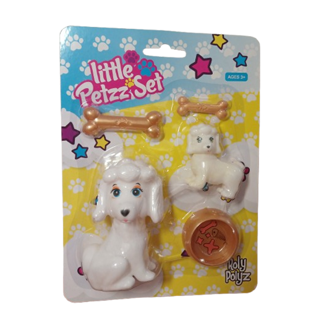 Little Petzz Puppy Playset β 2 Dogs, Bone & Bowl Set πΆ - Little Explorers Toy Shop