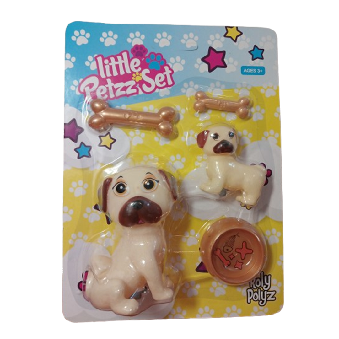 Little Petzz Puppy Playset β 2 Dogs, Bone & Bowl Set πΆ - Little Explorers Toy Shop