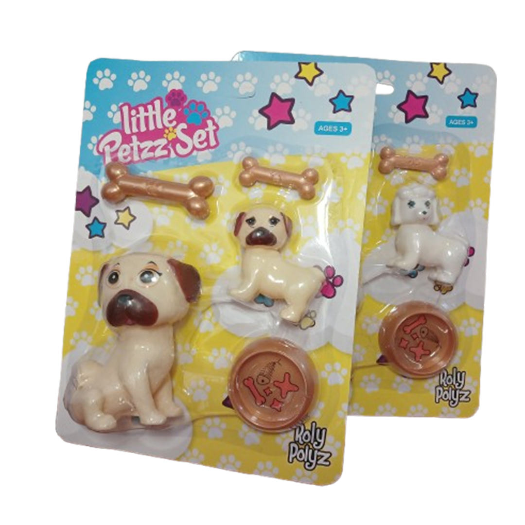 Little Petzz Puppy Playset β 2 Dogs, Bone & Bowl Set πΆ - Little Explorers Toy Shop