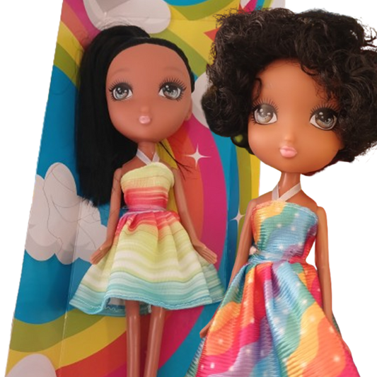 Honeez Rainbow Dress Doll with Long Hair 🌈✨ - Little Explorers Toy Shop