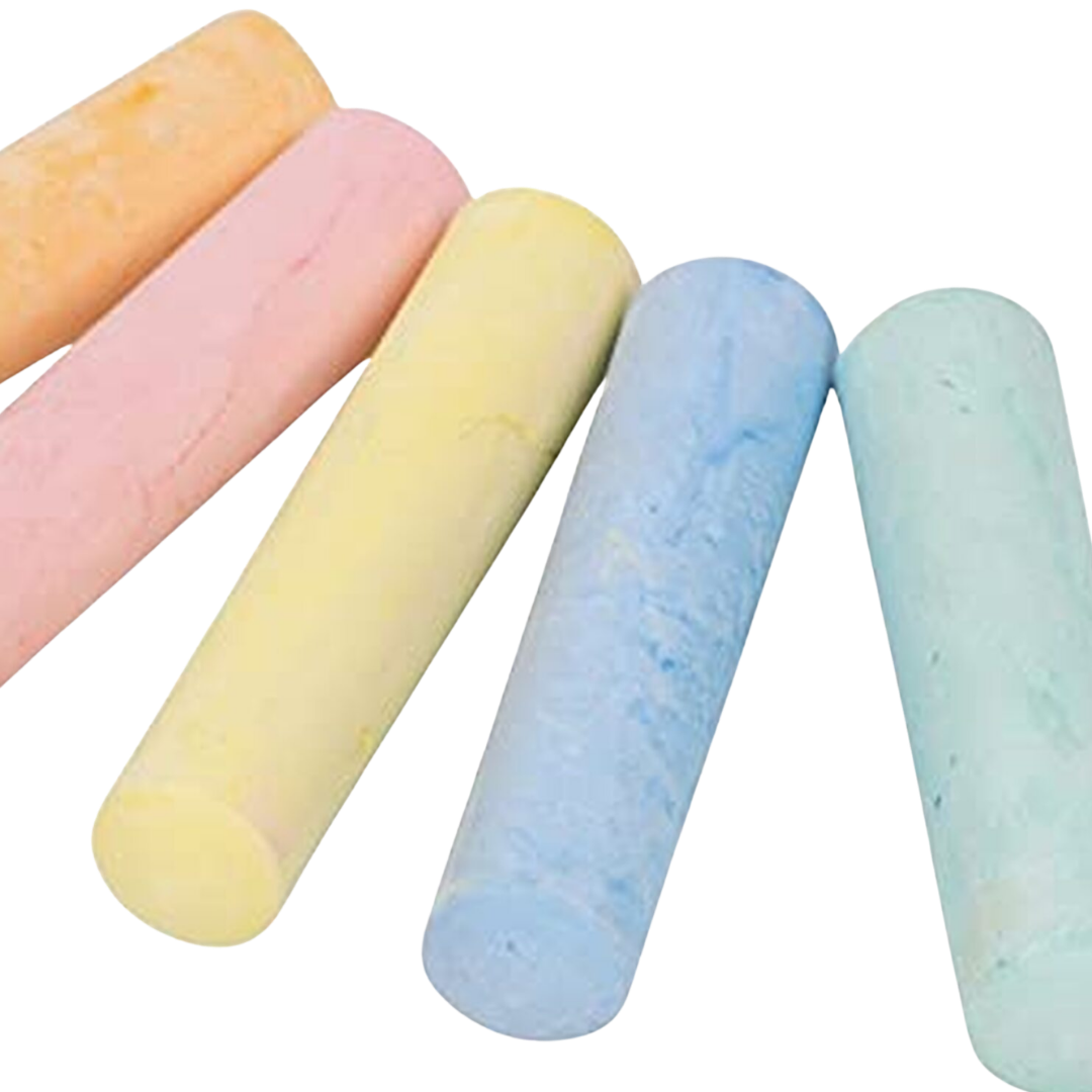 Khoki 5 Jumbo Chalk Assorted Colours Sidewalk Chalk