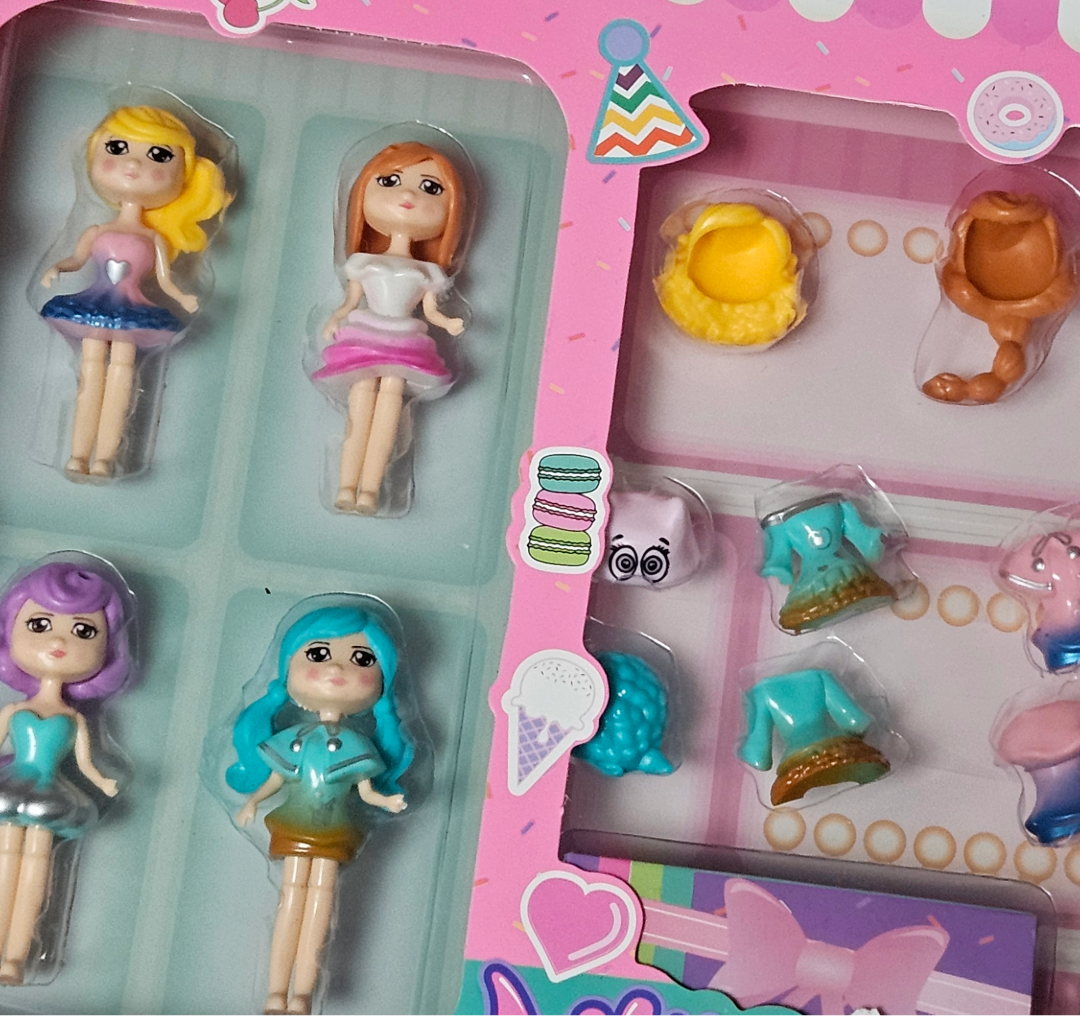 Nily Baby Fashion Dolls – Mix & Match Dress-Up Fun (4 Dolls + Accessories) - Little Explorers Toy Shop