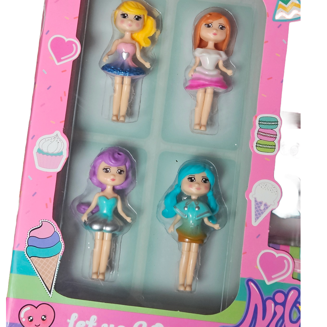 Nily Baby Fashion Dolls – Mix & Match Dress-Up Fun (4 Dolls + Accessories) - Little Explorers Toy Shop