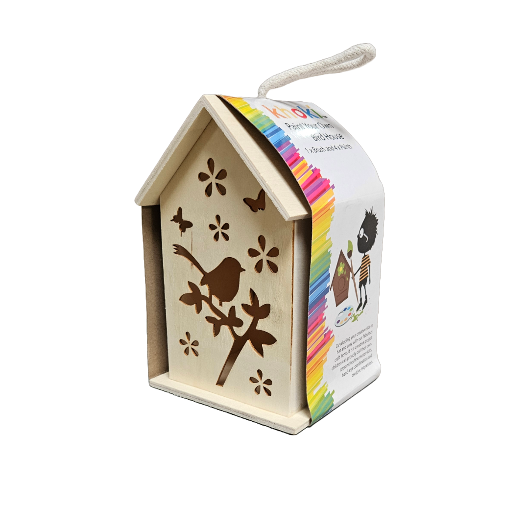 Paint Your Own Wooden Birdhouse Kit - Little Explorers Toy Shop
