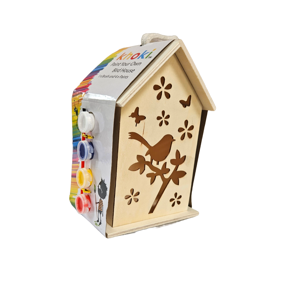 Paint Your Own Wooden Birdhouse Kit - Little Explorers Toy Shop