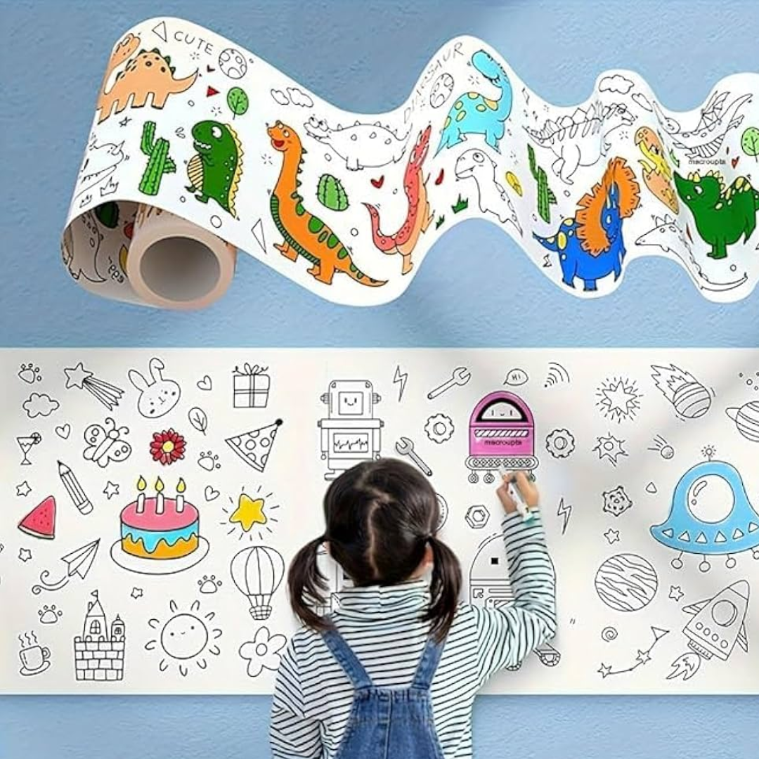 3-Meter Roll of Coloring Paper – Endless Creative Fun for Kids!