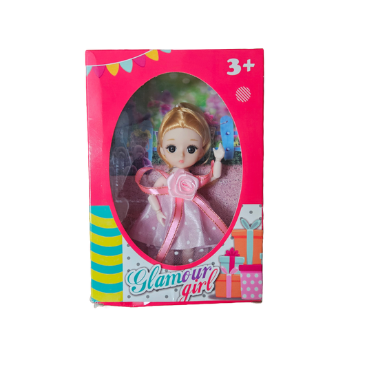 Adorable Small Doll in Party Dress – Perfect for Girls' Playtime! - Little Explorers Toy Shop