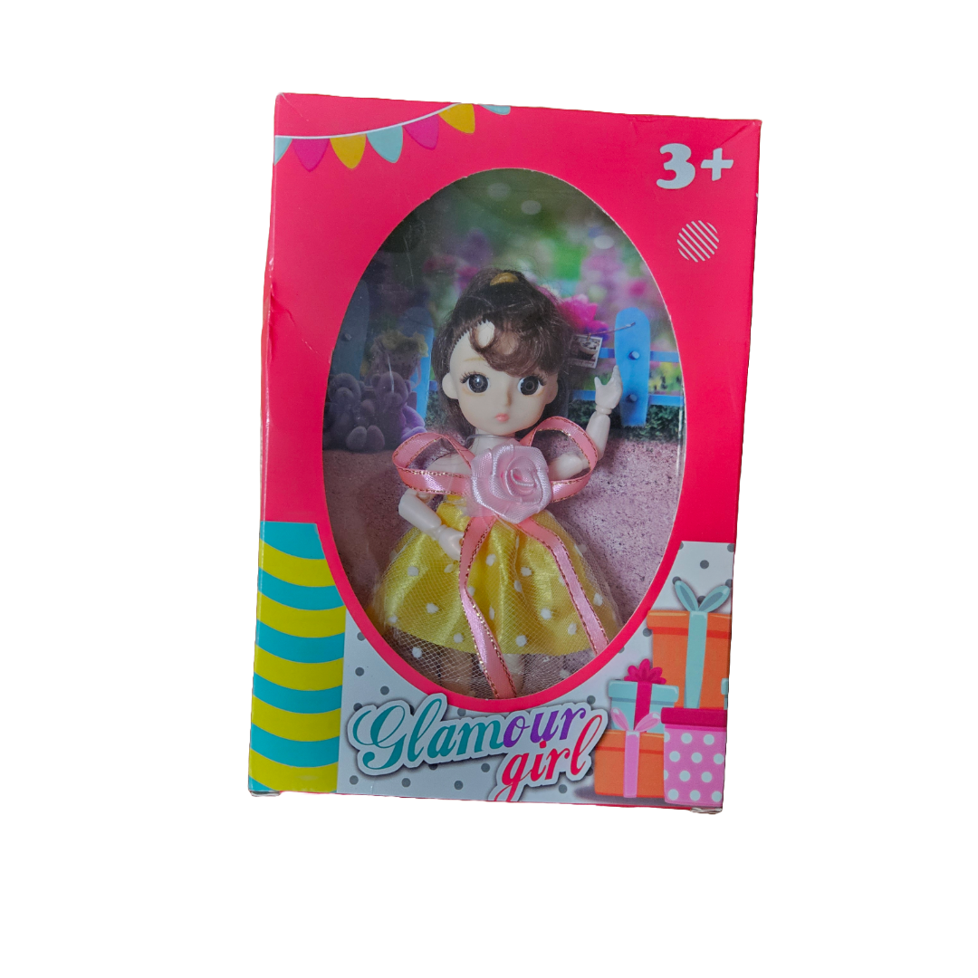 Adorable Small Doll in Party Dress β Perfect for Girls' Playtime! - Little Explorers Toy Shop
