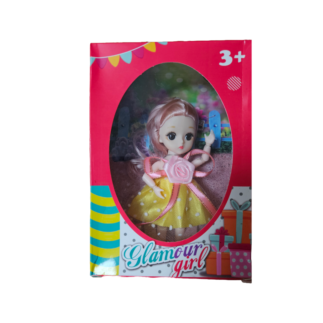 Adorable Small Doll in Party Dress β Perfect for Girls' Playtime! - Little Explorers Toy Shop