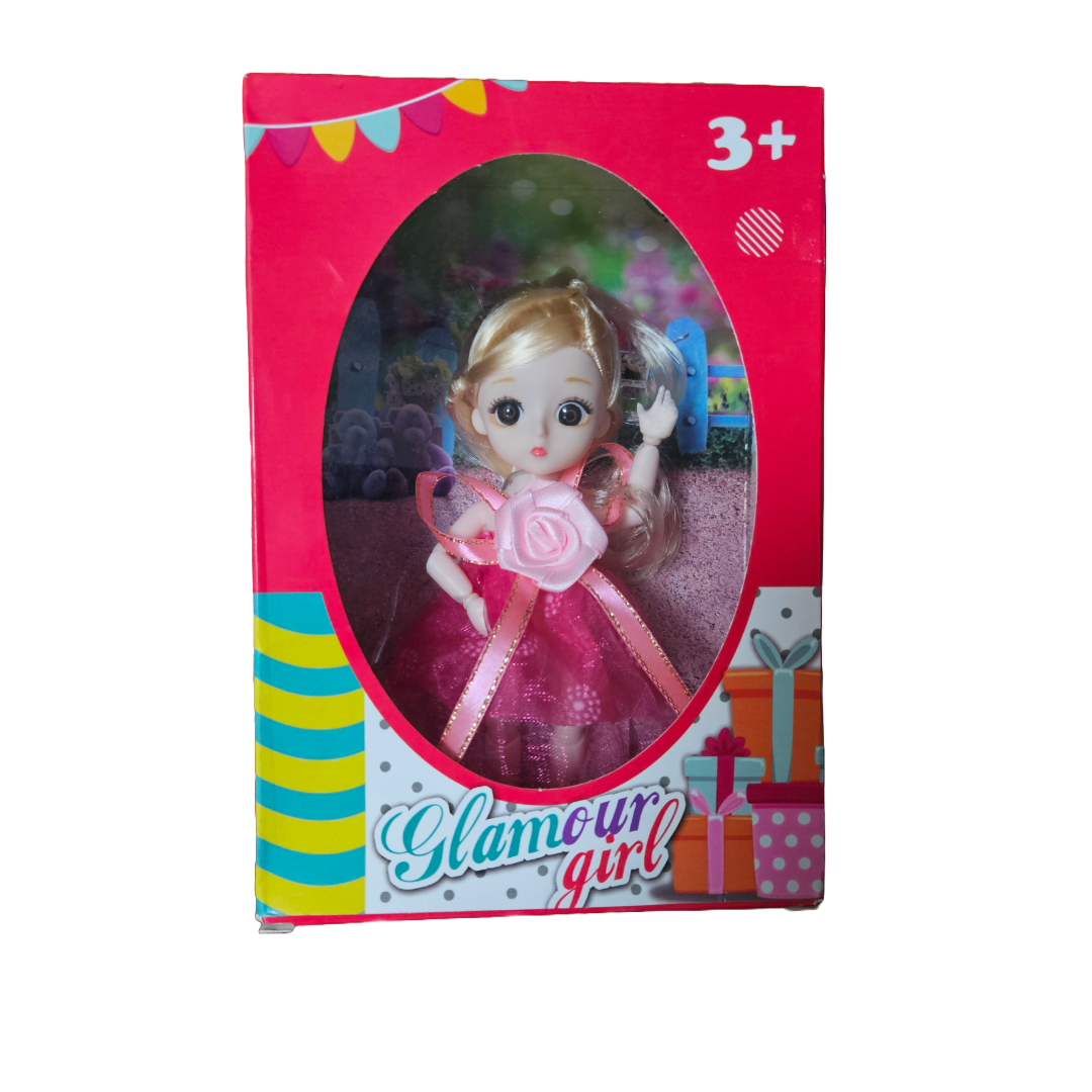 Adorable Small Doll in Party Dress β Perfect for Girls' Playtime! - Little Explorers Toy Shop