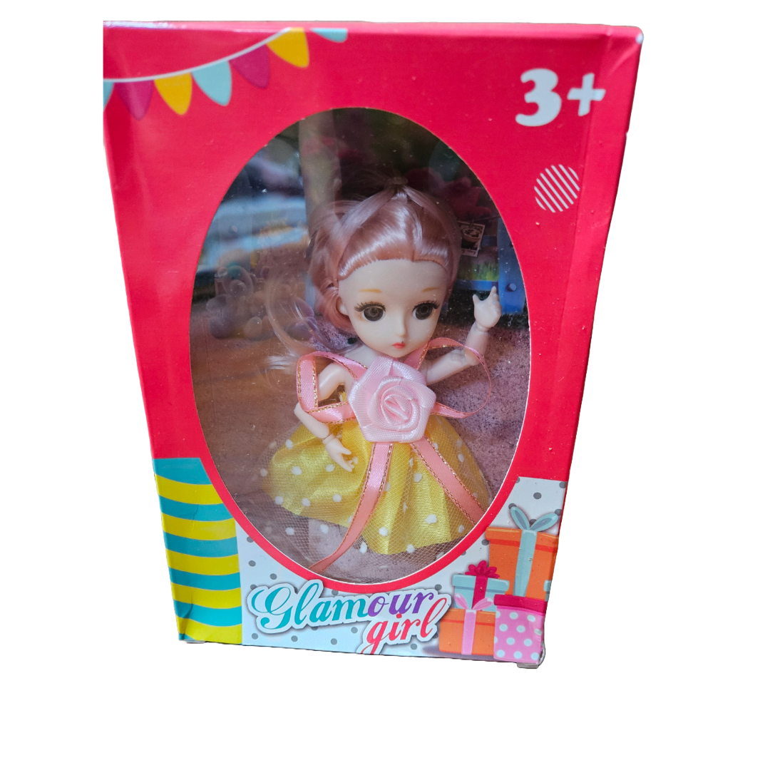 Adorable Small Doll in Party Dress β Perfect for Girls' Playtime! - Little Explorers Toy Shop
