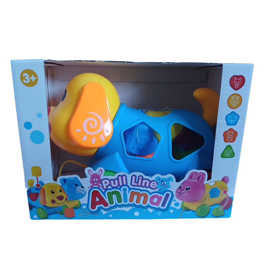 Pull-Along Shape Sorter Dog (Random colors available) - Little Explorers Toy Shop