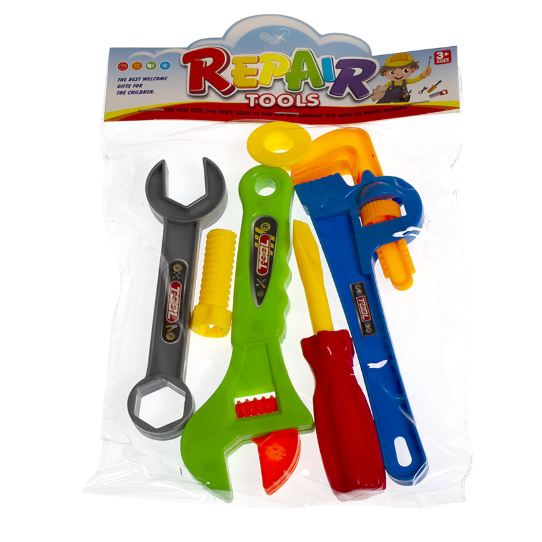 Tool set (colorful plastic tools) - Little Explorers Toy Shop