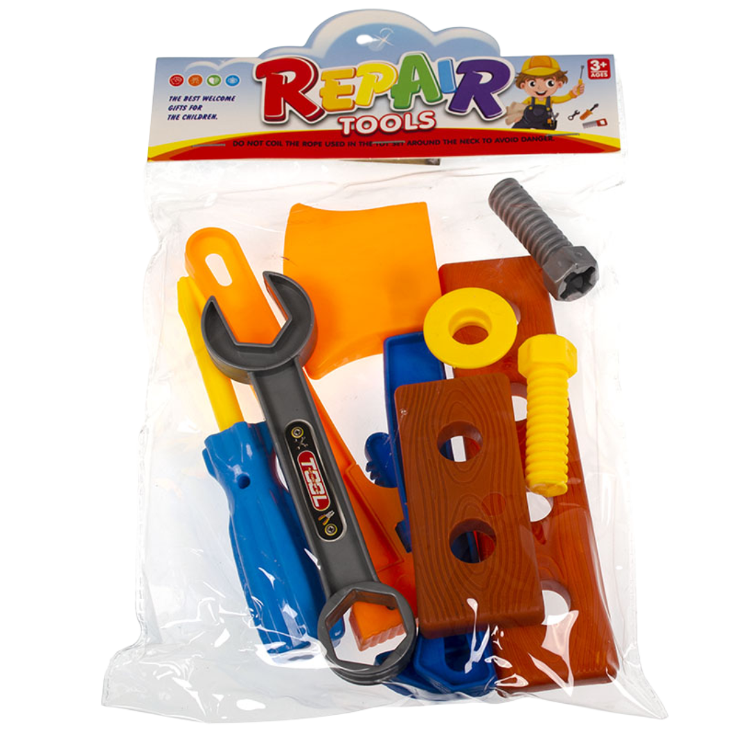 Tool set (colorful plastic tools) - Little Explorers Toy Shop