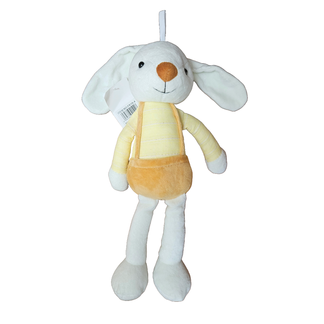 Soft Plush White Bunny – Adorable Long-Eared Toy for Toddlers - Little Explorers Toy Shop