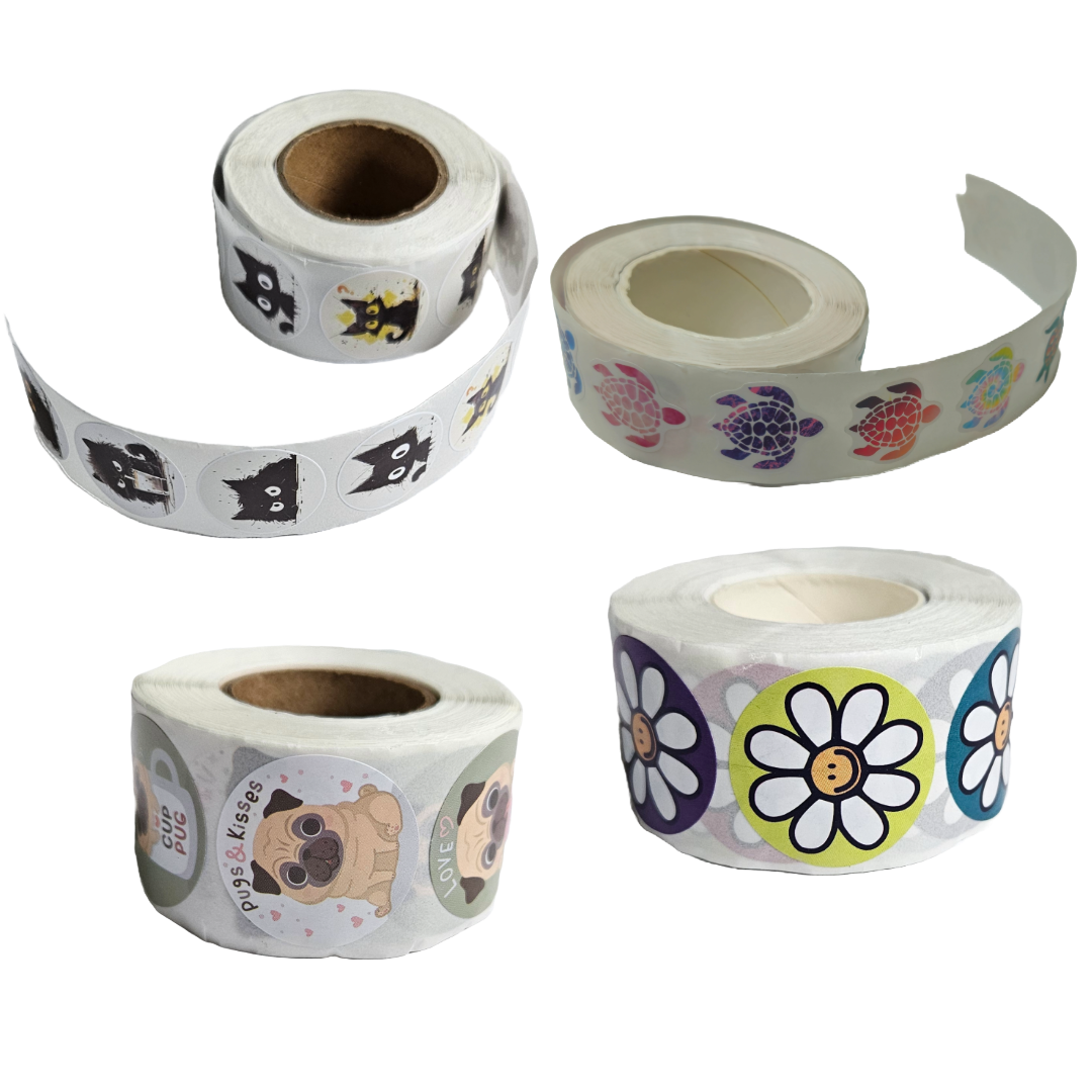 500-Piece Sticker Roll – Fun, Colorful & Cute Designs - Little Explorers Toy Shop