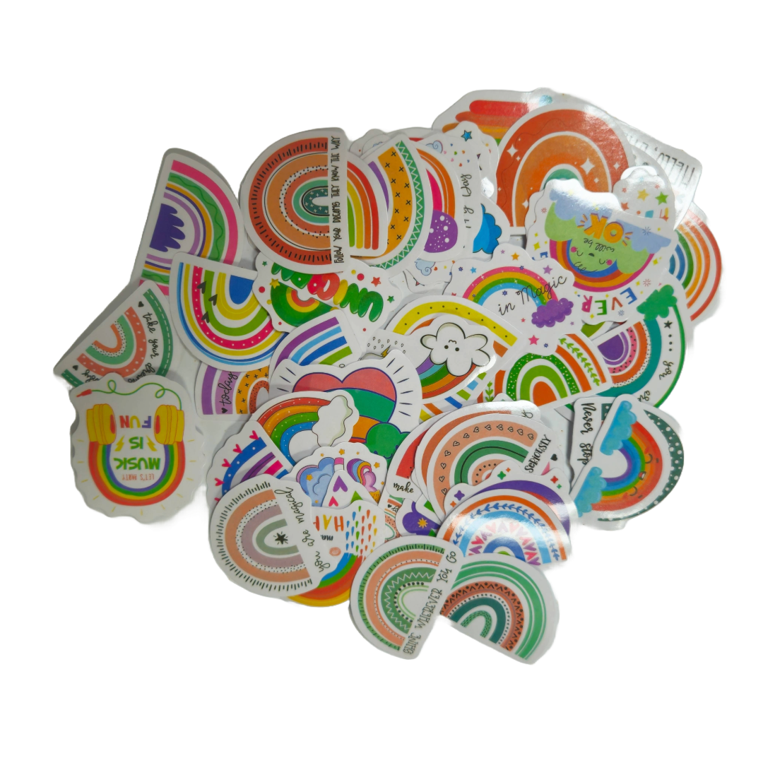 50 /100 -Piece Sticker Set – Fun, Colorful & Cute Designs for All Ages - Little Explorers Toy Shop