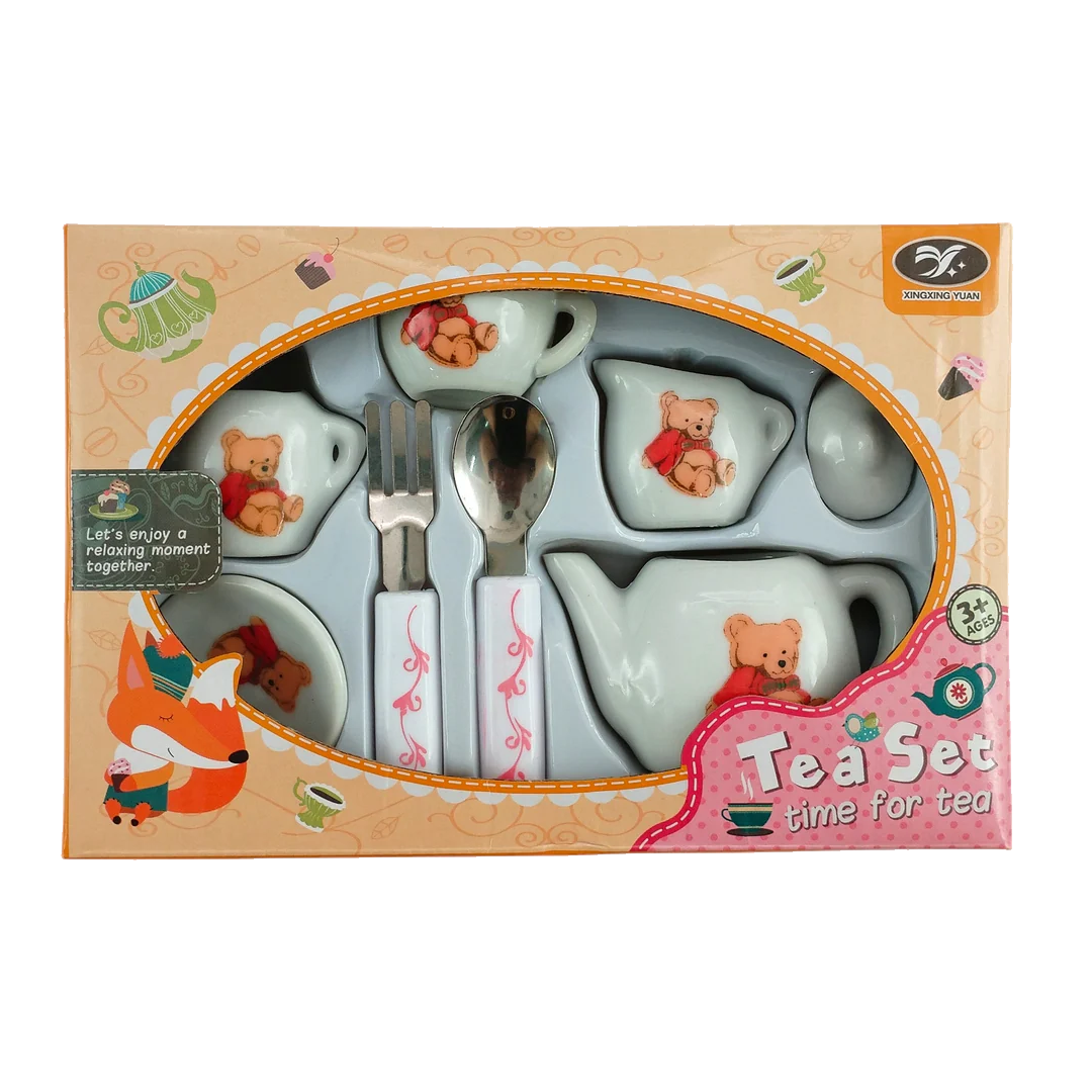 Miniature Glass Tea Set – Elegant & Fun for Pretend Play! - Little Explorers Toy Shop