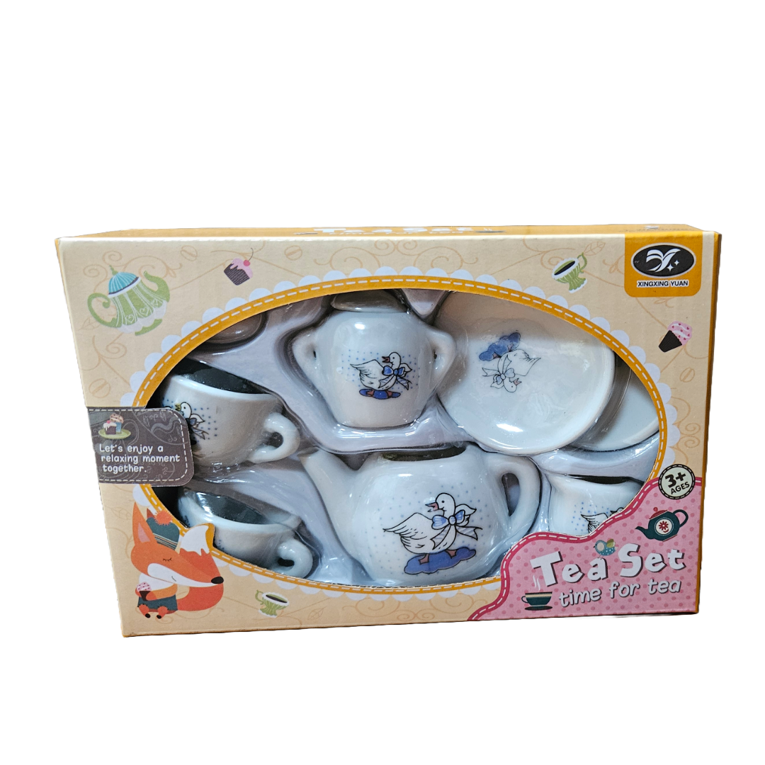 Miniature Glass Tea Set – Elegant & Fun for Pretend Play! - Little Explorers Toy Shop