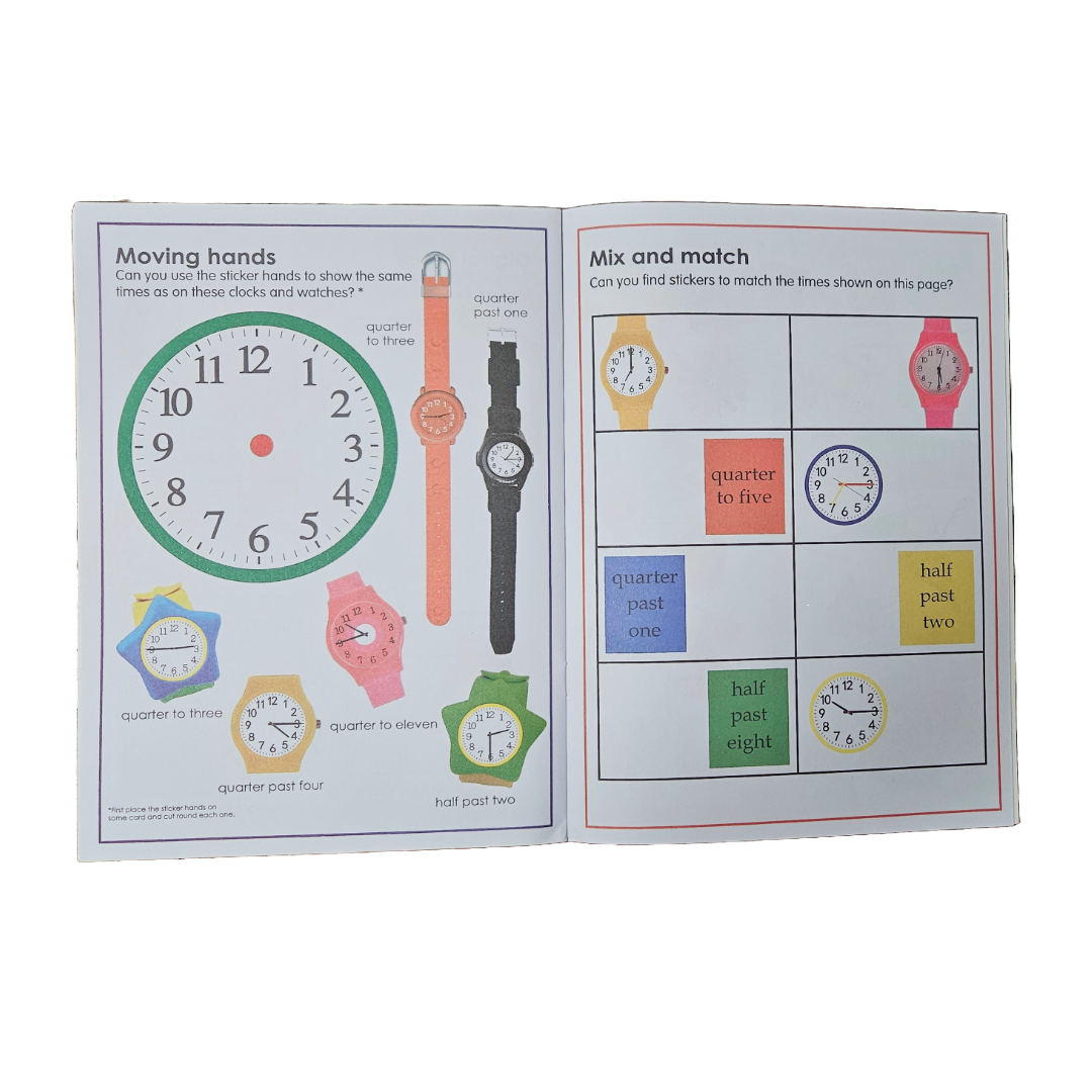 My First Sticker Book of Numbers, inside pages with stickers