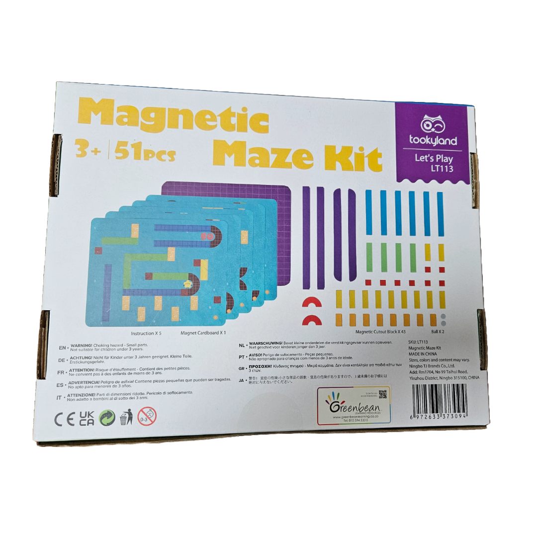 Tookyland Maze Kit box back