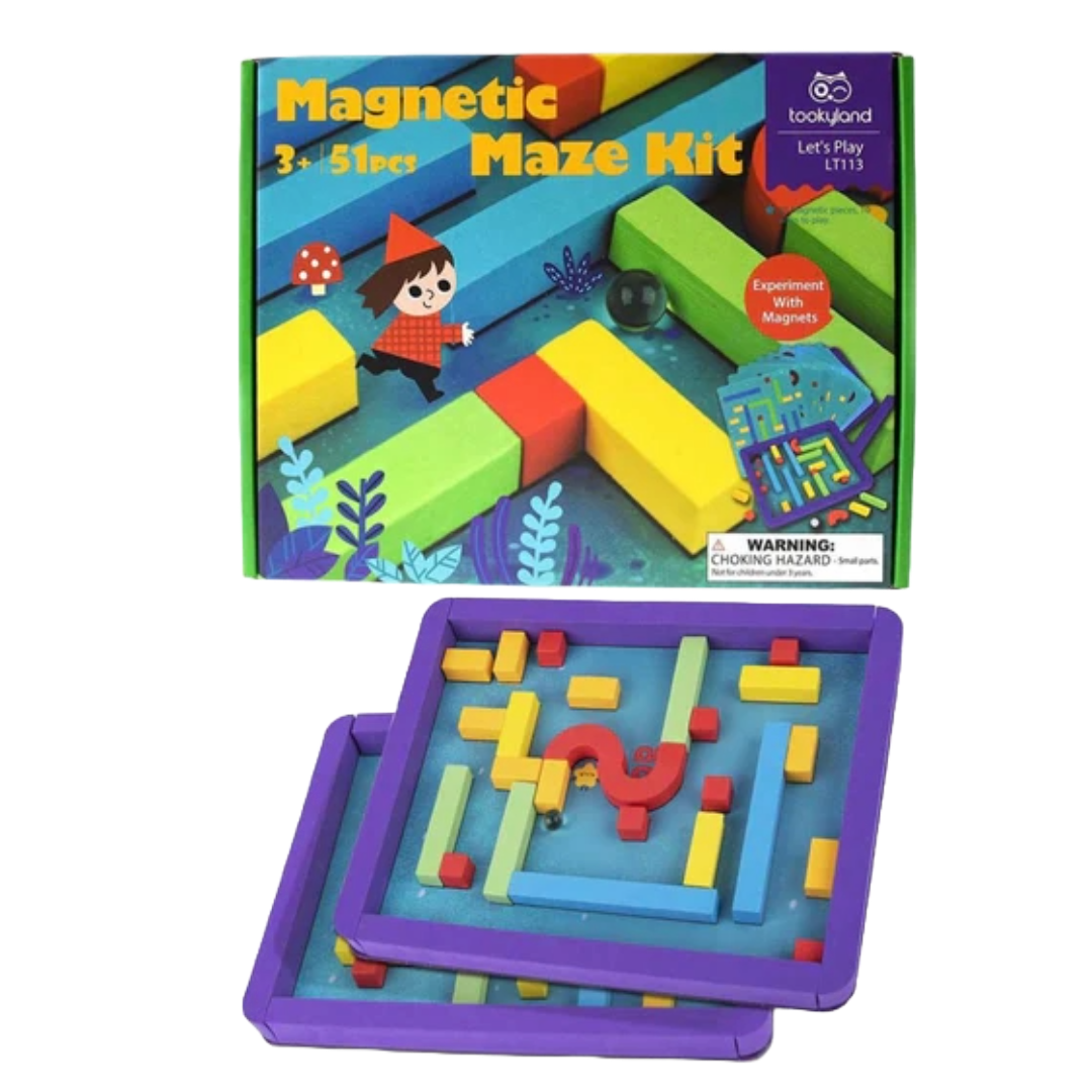 🧲 Build Your Own Magnetic Maze Kit – Fun STEM Toy! - Little Explorers Toy Shop