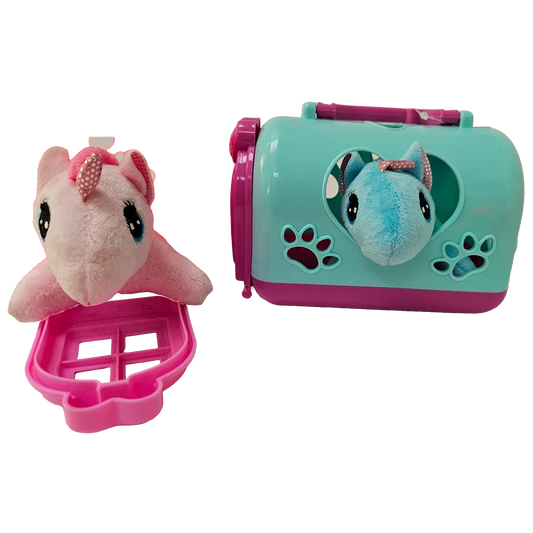Plush unicorn in carry case - Little Explorers Toy Shop