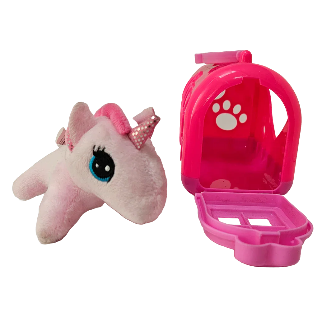 Plush unicorn in carry case - Little Explorers Toy Shop