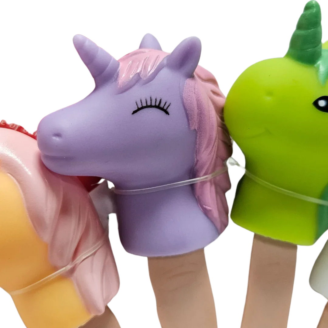 Unicorn Finger Puppet Set – 5 Magical Friends for Imaginative Play - Little Explorers Toy Shop