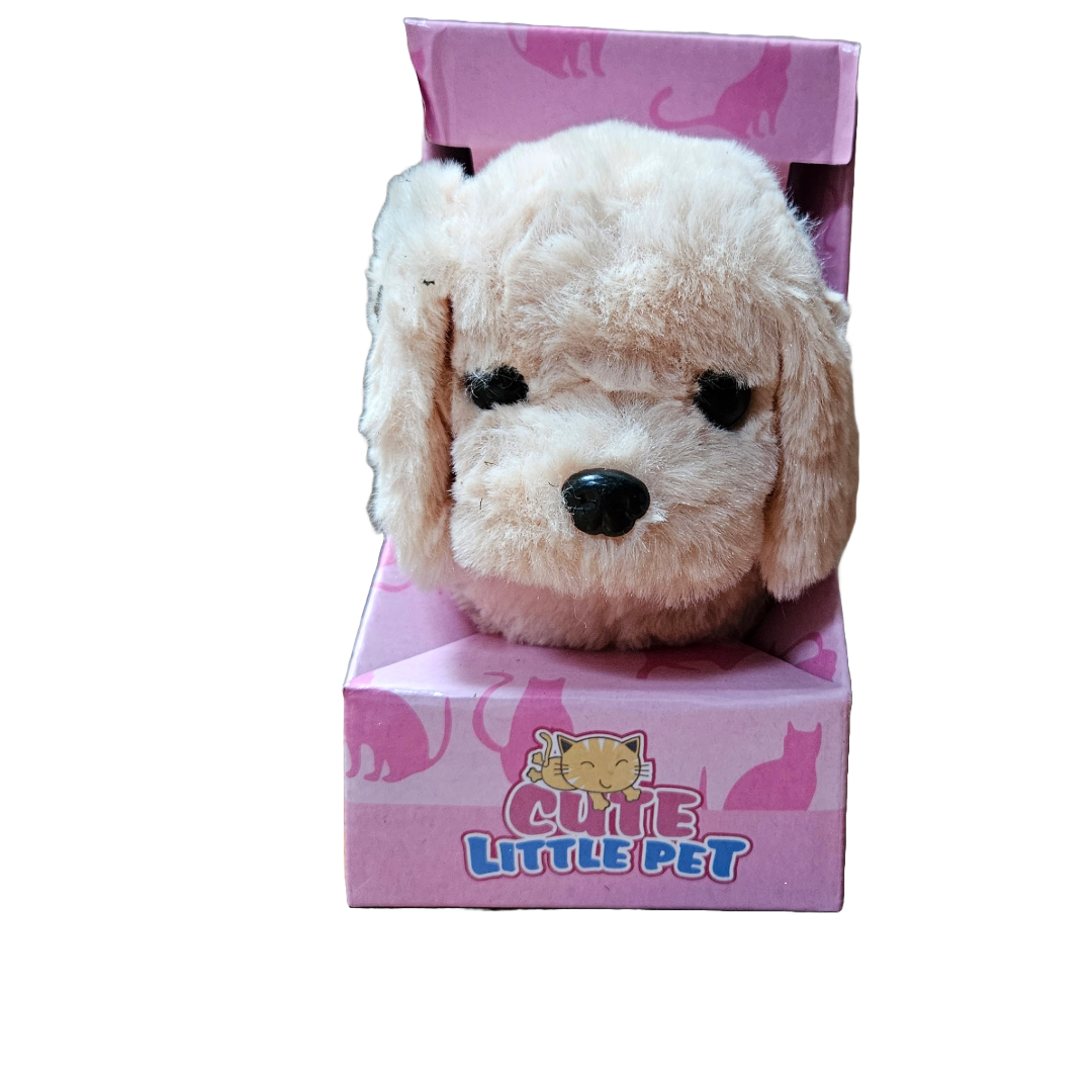 Walking yapping dog beige