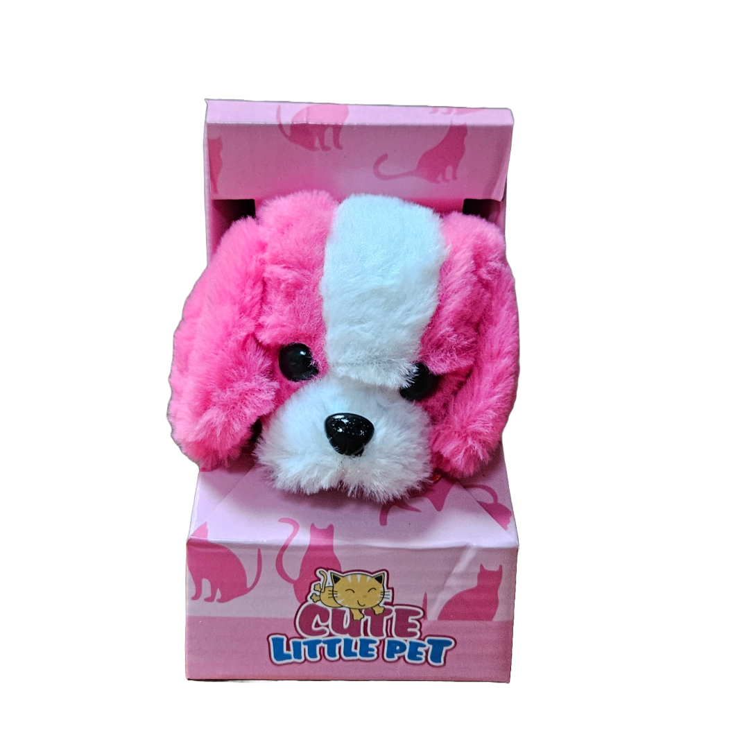 Walking yapping dog pink
