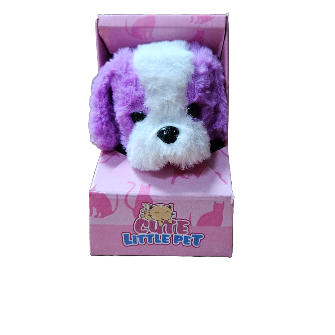 Walking yapping dog purple
