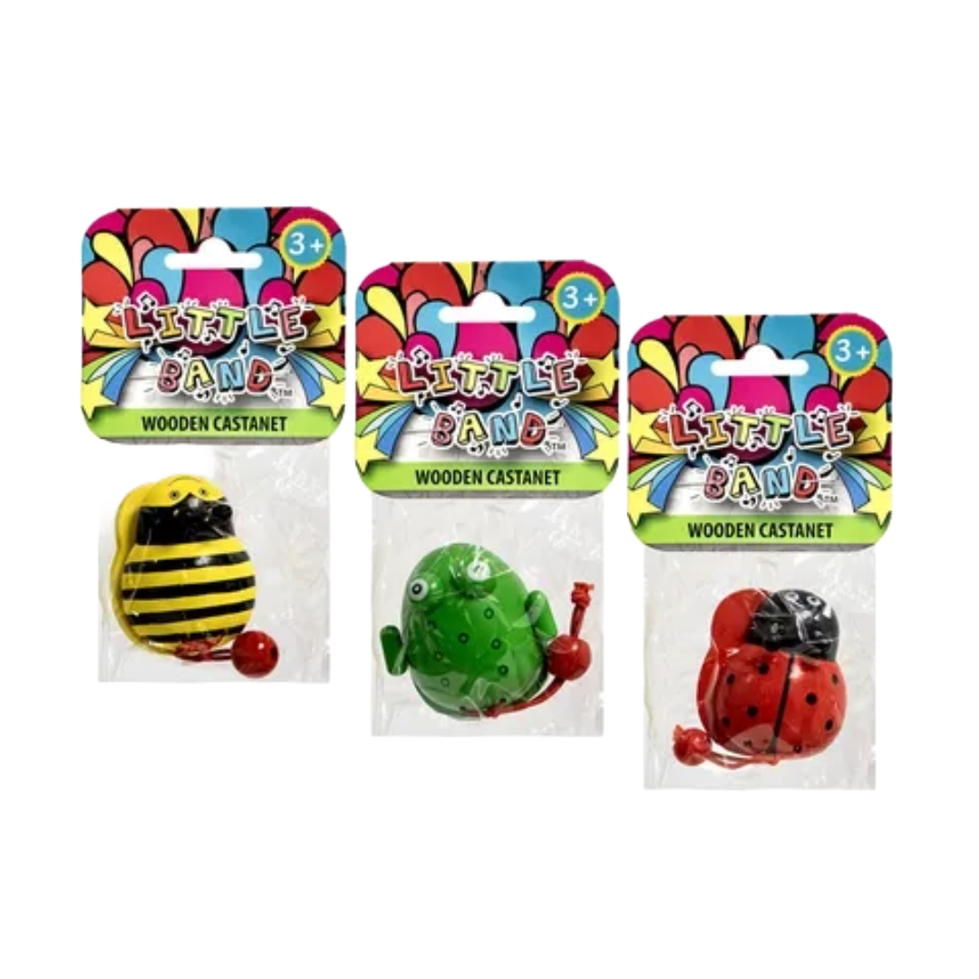 Bug Themed Wooden Castanets β Rhythm Fun - Little Explorers Toy Shop