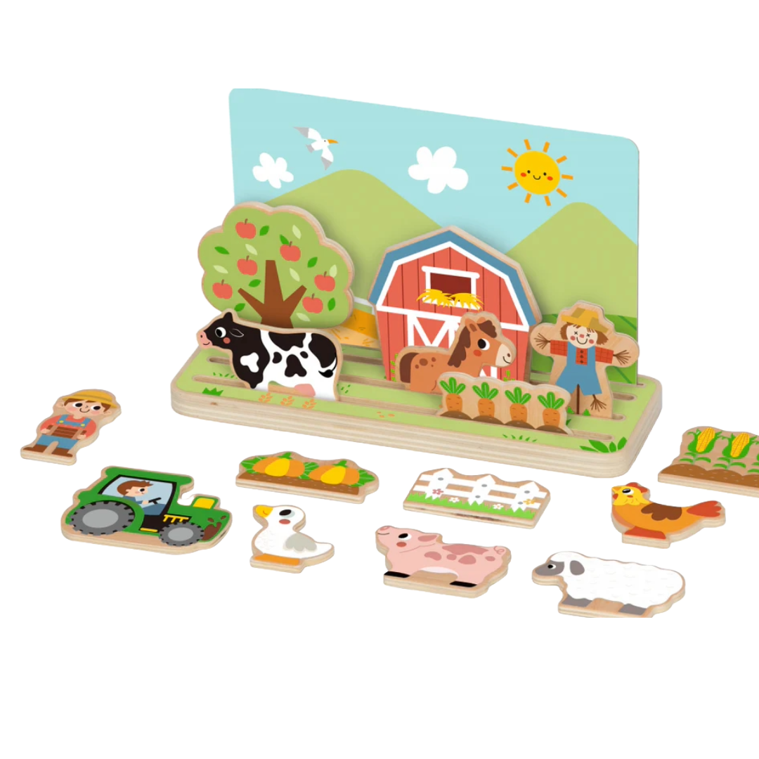 Wooden farm game