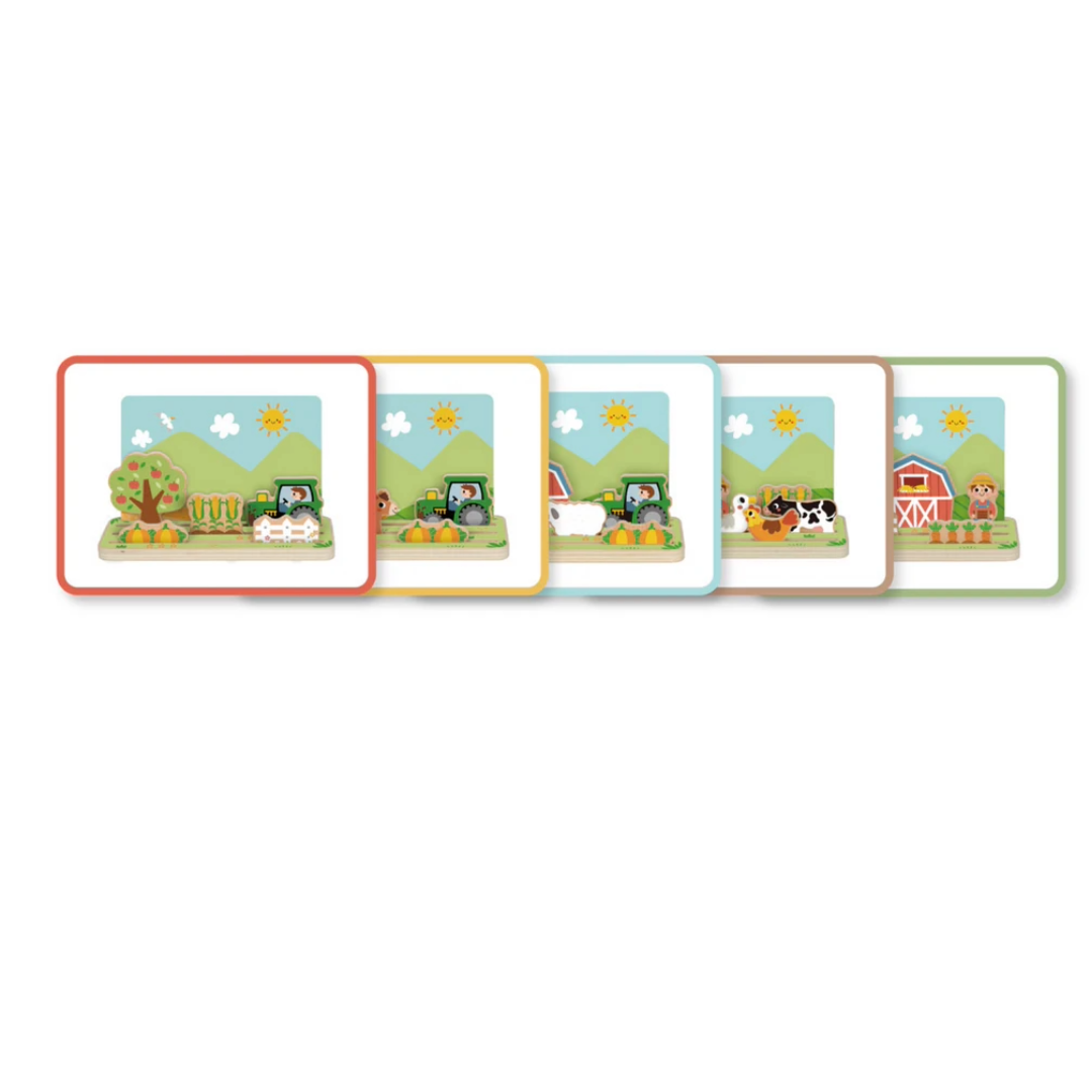 Wooden farm game scenes