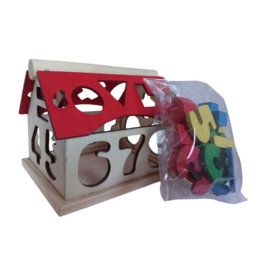 Wooden House Shape Sorter - Little Explorers Toy Shop