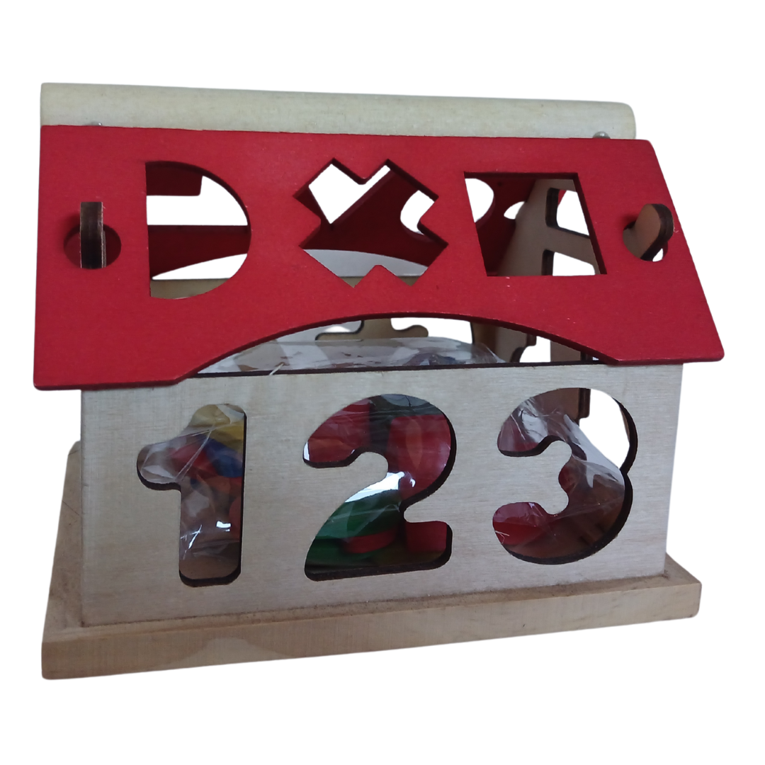 Wooden House Shape Sorter - Little Explorers Toy Shop
