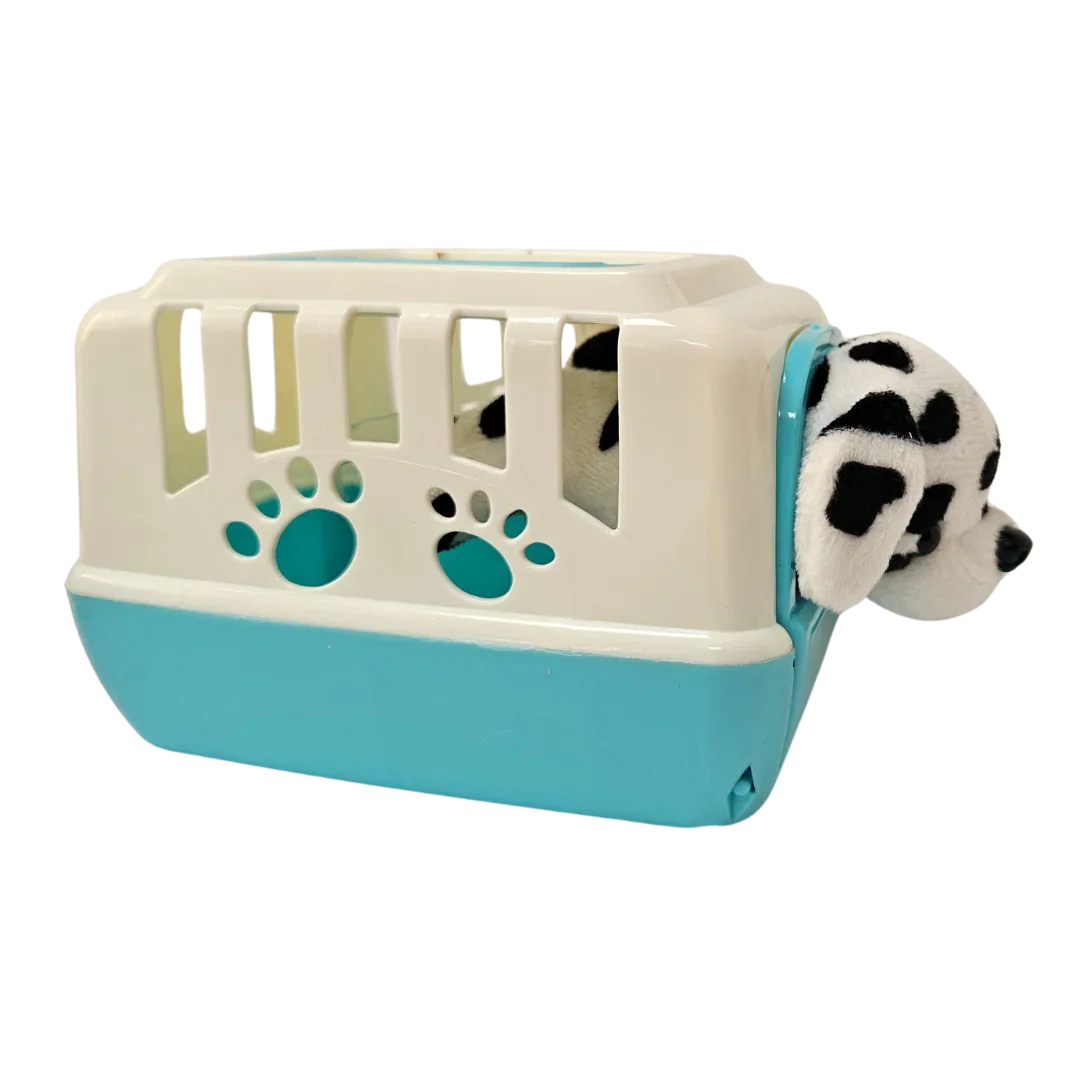 Dog in Carry Case – Cute Soft Animal Toy - Little Explorers Toy Shop