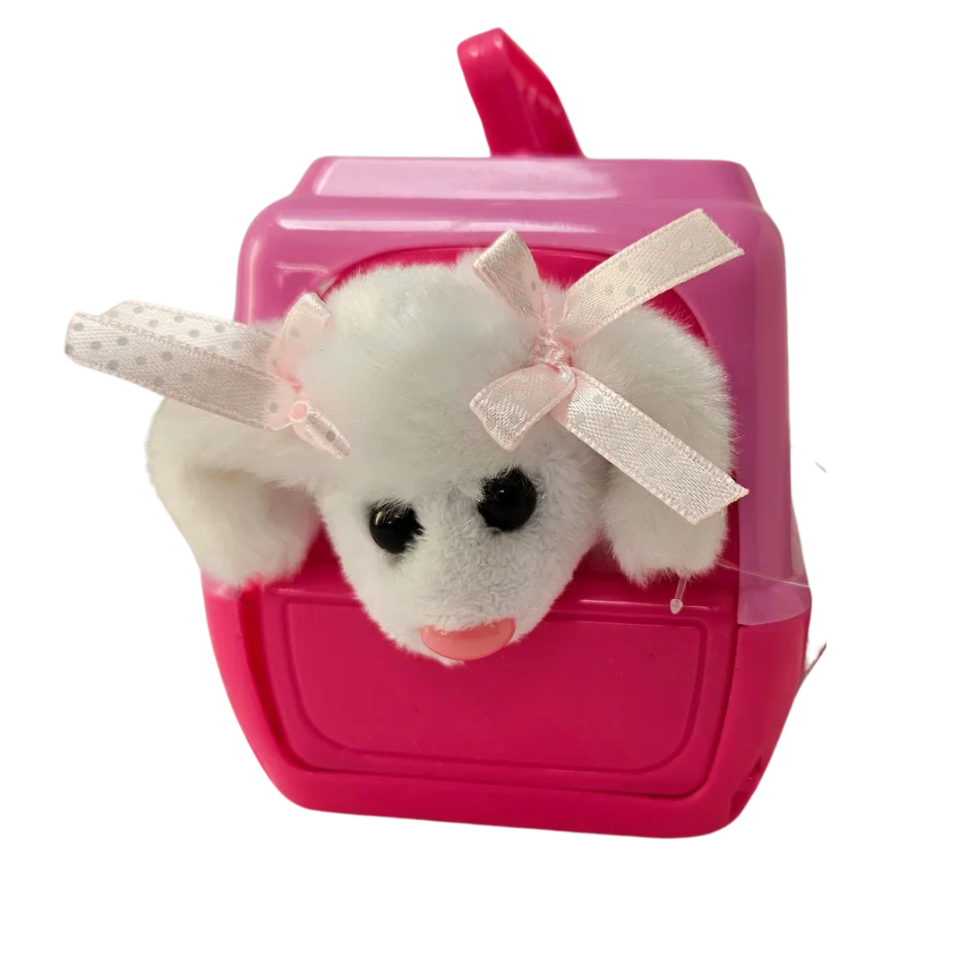 Dog in Carry Case – Cute Soft Animal Toy - Little Explorers Toy Shop