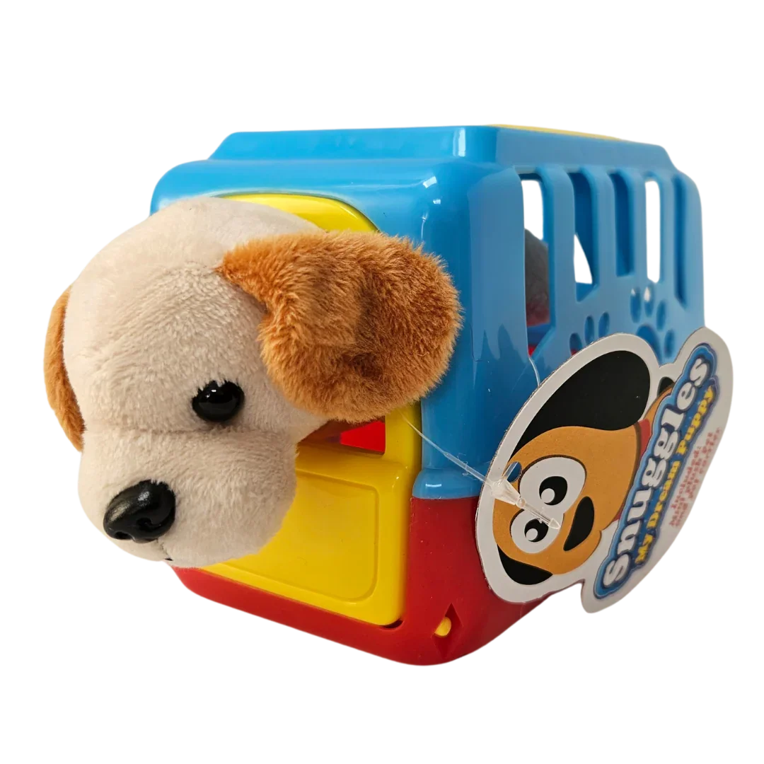 Dog in Carry Case – Cute Soft Animal Toy - Little Explorers Toy Shop