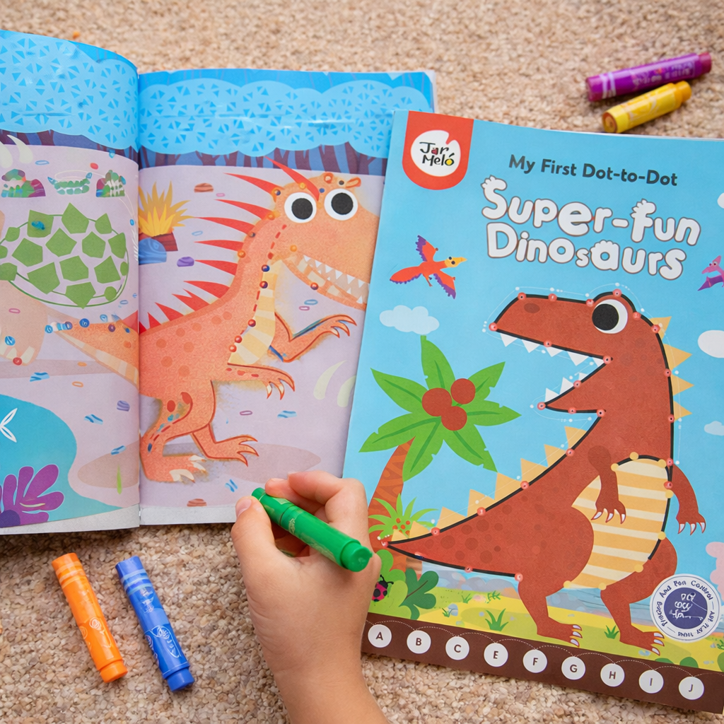 Dot to Dot - Dinosaurs: Fun & Creative Activity Book for Toddlers