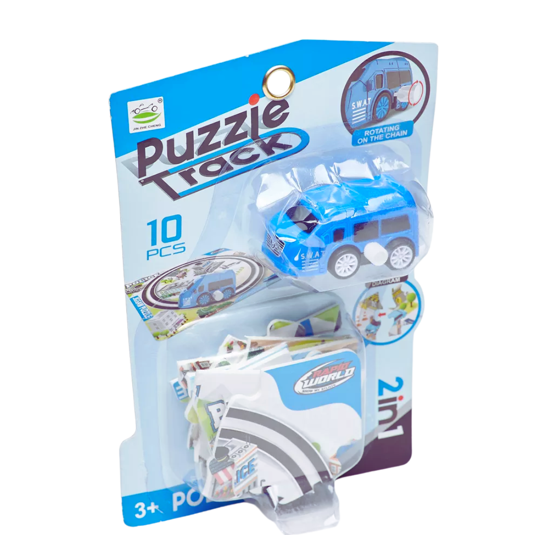 Road puzzle with wind up car - Little Explorers Toy Shop