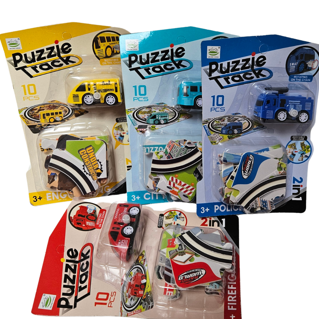 Road puzzle with wind up car - Little Explorers Toy Shop