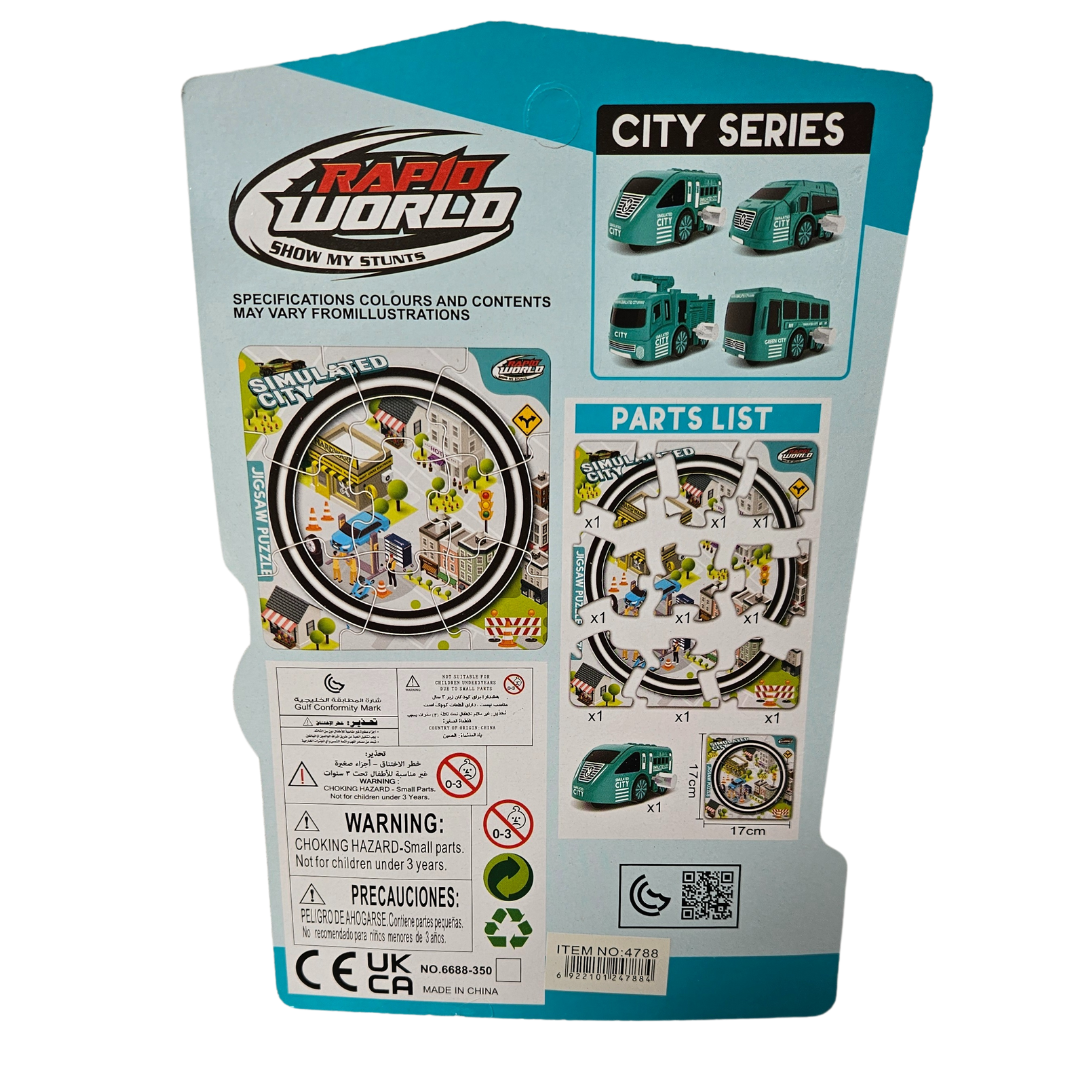 Road puzzle with wind up car - Little Explorers Toy Shop